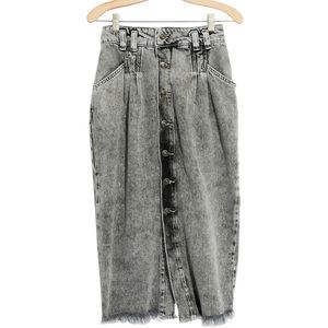 FREE PEOPLE NWT Sidney Denim Midi Skirt size 26